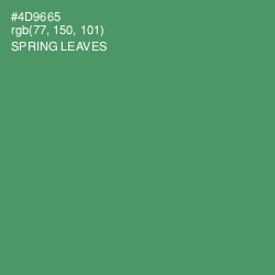 #4D9665 - Spring Leaves Color Image